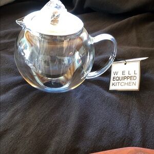 Clear Glass Teapot with Infuser